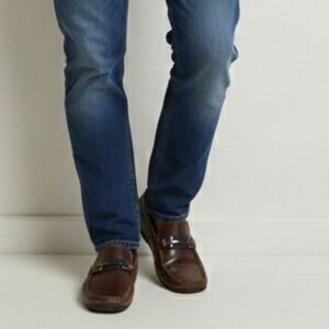 Men's Brown Leather Slip-On Loafers